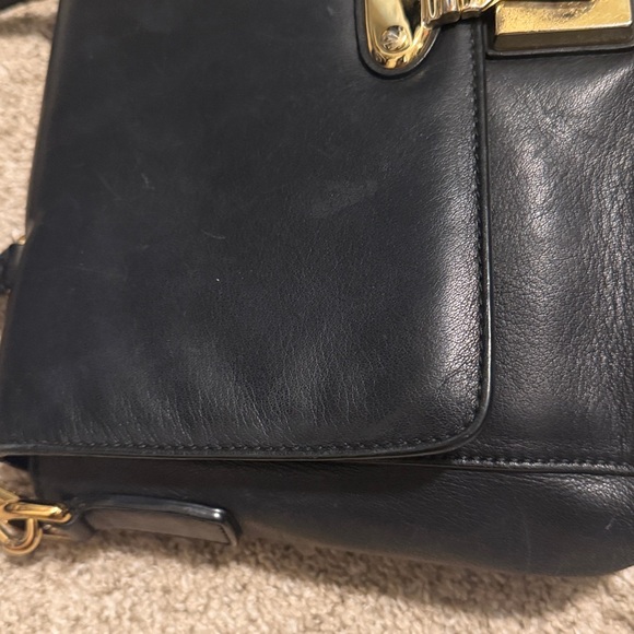 Dolce & Gabbana Miss Linda Saffiano leather handle bag with gold-tone - Picture 11 of 16